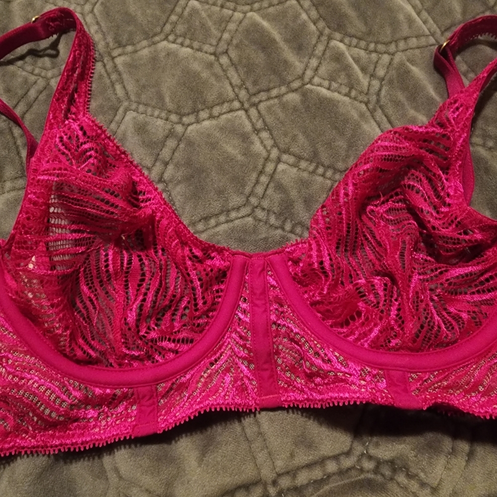 VERY cute, hot pink, Victoria’s Secret bra